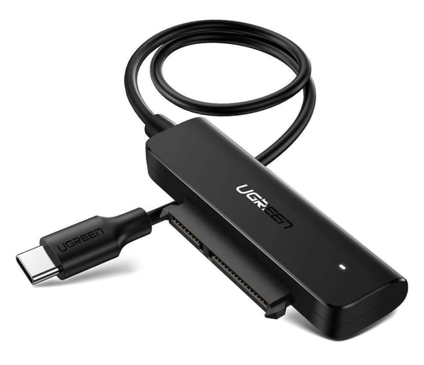 UGREEN Adapter 	AV144 USB-C 3.0 do dysku SATA 2.5" 50cm czarny - 1488882 - zdjęcie